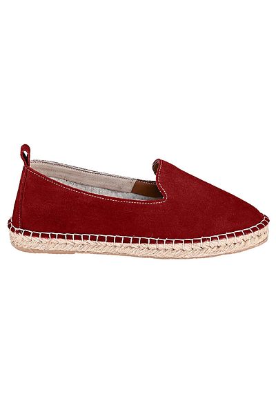 NOOSY Pánská bordová espadrilka z pravé kůže