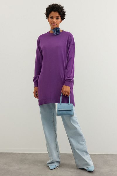 Trendyol Modest Purple Knitwear Sweater TCTAW22AK0010
