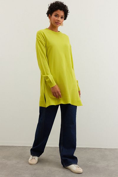 Trendyol Modest Olajzöld kötöttáru pulóver TCTAW22AK0010