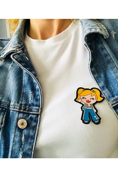 Self Casa Armă țesută care se lipsește cu fier de călcat - Patch - Patch Joyful Kids Set de 4 Motive de călcat