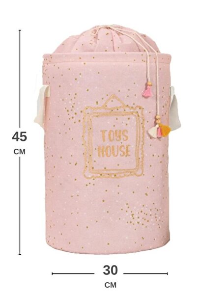 Flosoft Bebek Odası Oyuncak Sepeti Yuvarlak Torbalı