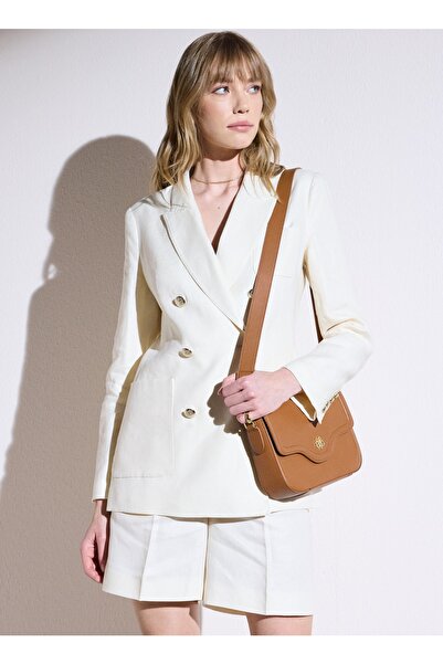 BROOKS BROTHERS Normal Ecru Women's Jacket Bbsp23Fbl012