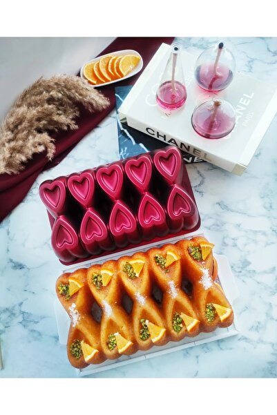 Amboss Ametist Döküm Kek Baton Kalıp Kırmızı 8696474231289