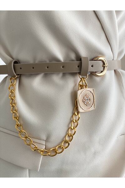 coaks Ζώνη εκρού με λεπτομέρεια αγκίστρου