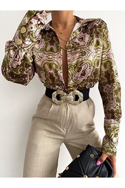 coaks حزام مطاطي ذهبي بتفاصيل ثمانية إبزيم