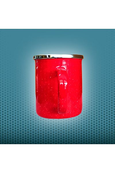 qussine Camper Cup Enamel Mug 350 Ml 8cm