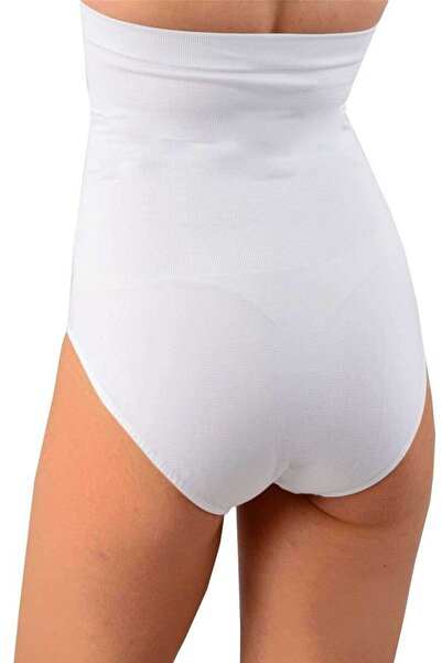 Royaleks White Silicone Seamless Shaping Women's Slip Corset - 890