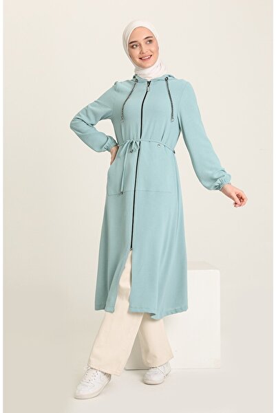 Saraylı Kadın Tesettür Giyim Aerobin Kapüşonlu Spor Kap