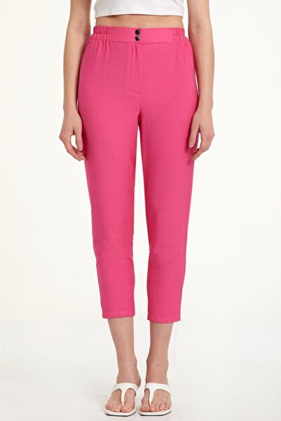 İKİLER Beli Çıtçıtlı Pantolon 023-3508