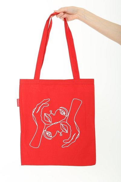Serkan Çanta Bez Çanta Atölyesi Cloth Bag Hands Percent Printed