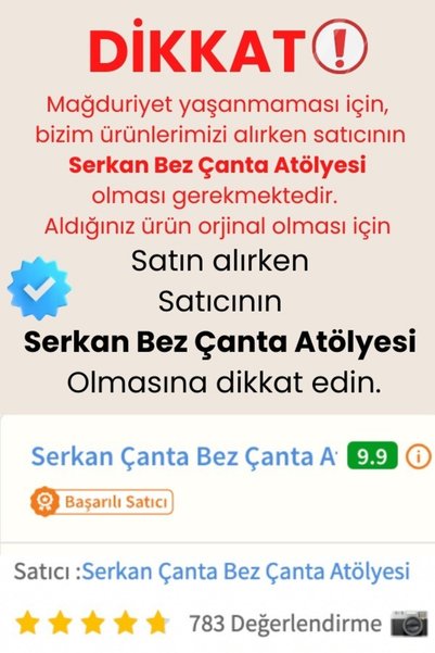 serkan çanta 2 Black Cream Cloth Bags