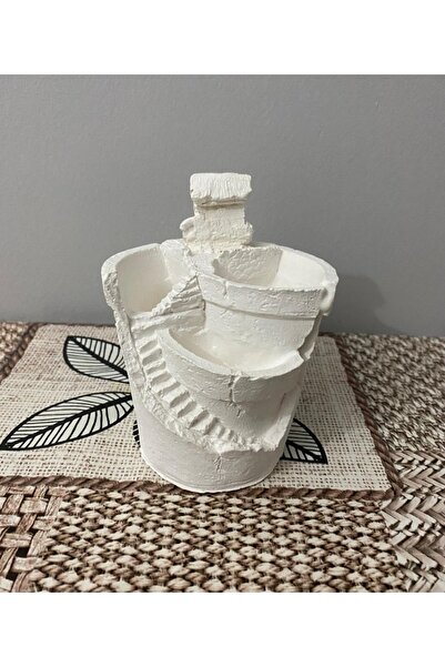 tohumtoprak Mini Ev Bahçeli Mini Vazo Biblo Obje Minimal Saksı