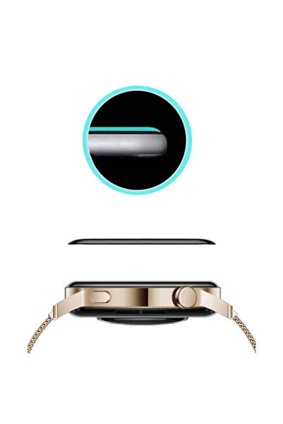 Genel Markalar Huawei Watch Gt 3 46mm Ekran Koruyucu Darbeye Dayanıklı Ppma Kırılmaz Cam