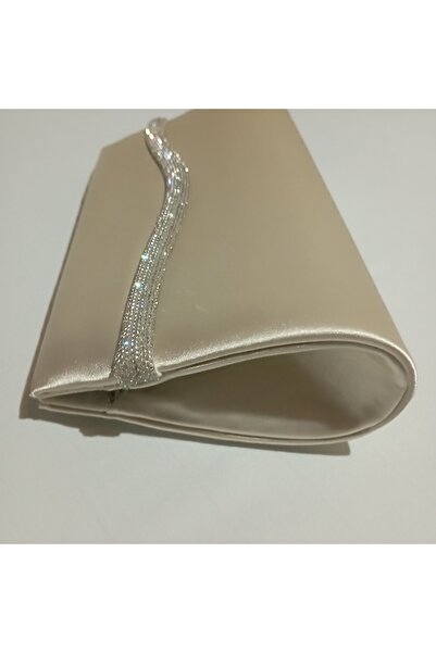Şarra Gossi Tan Evening Bag Evening Bag Stoned Evening Dress Tan Evening Bag ...