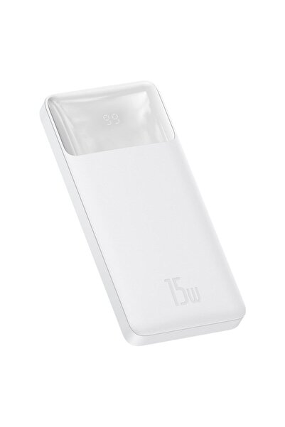 Baseus Bipow Dijital Ekranlı 15w 10.000 Mah Powerbank Beyaz