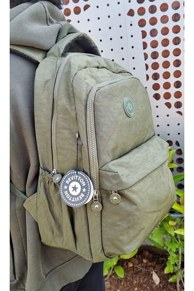 Bevitton Unisex Πράσινη Σχολική Τσάντα Πολλαπλών Διαμερισμάτων Kipling Αδιάβροχο σακίδιο πλάτης