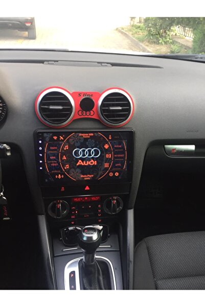 Audi A3 8p(2004-2012)model Uyumlu Ahşap Özel Tasarım Kırmızı Mıknatıslı Telef...