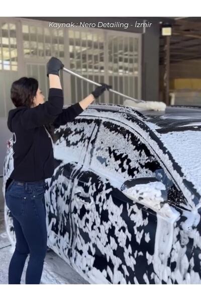 Ufs Mop Teleskopik Saplı Kuzu Postu Araç Yıkama Aparatı