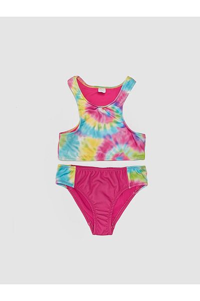 LC Waikiki Κοριτσίστικο μπικίνι με σχέδιο Lcw Eco Tie-Dye