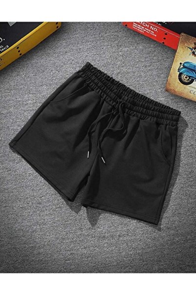 BİLEN SPORT Siyah Erkek Regular Fit Cepli Şort