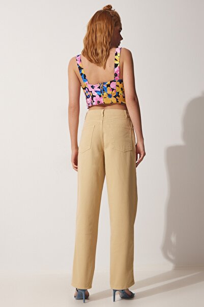 Happiness İstanbul Γυναικεία κρέμα ψηλόμεση Mom Jean RH00026