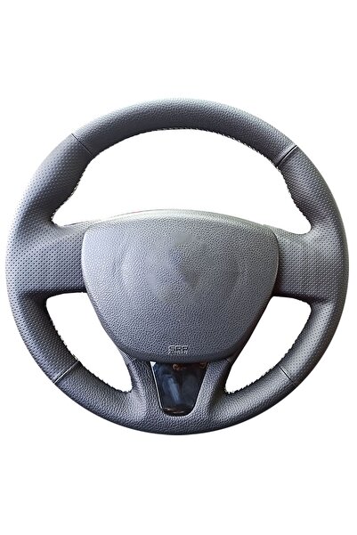 Detay Direksiyon kılıfı Renault Symbol 2015 - Spor Desen Komple Siyah Dikiş