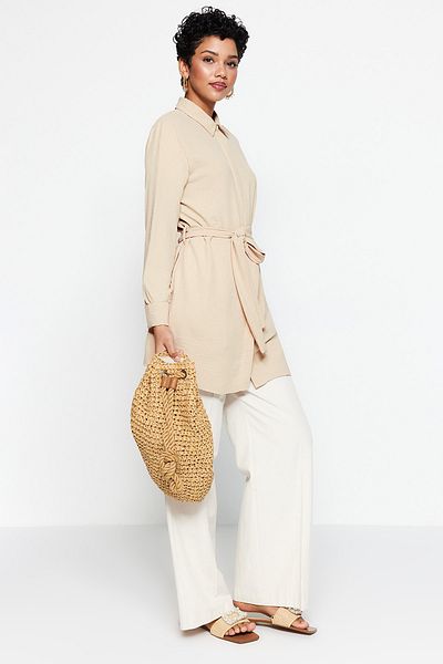 Trendyol Modest Hemde - Grau - Regular Fit
