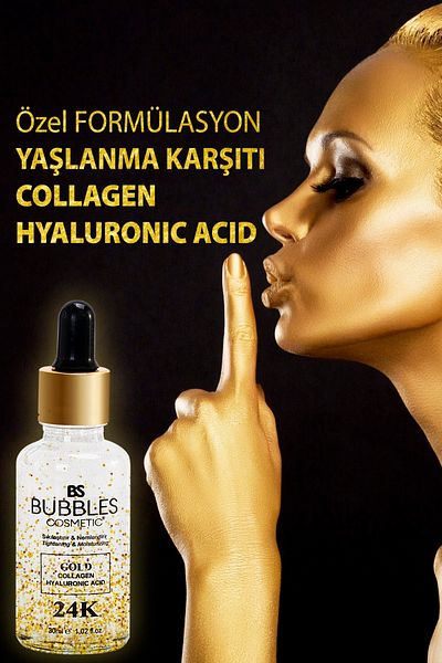bs bubbles cosmetic Anti-Wrinkle Collagen Collagen Serum with 24k Gold Particles 30 ml