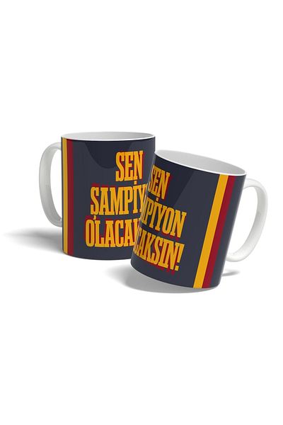 OFFSIDE You Will Be the Champion - Yellow Red Letter Design Printed Mug
