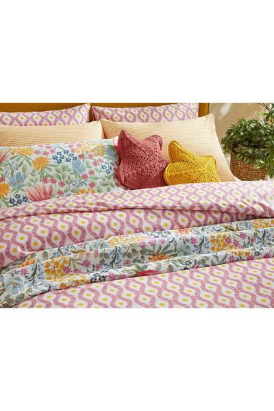 English Home Παπλωματοθήκη Sunny Side Easy-Iron Μονό 160x220 cm Ροζ