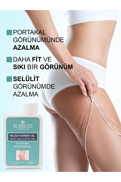 bs bubbles cosmetic Sıkılaştırıcı, Selülit Ve Çatlak Giderici Jel 150ml Glycerin