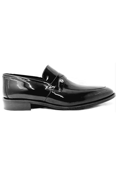 Pierre Cardin 12065 Μαύρα λουστρίνια ανδρικά παπούτσια Neolite Sole