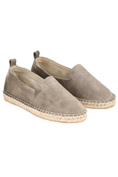 NOOSY Мъжки еспадрили Smoke Grey от естествена кожа, ръчна изработка