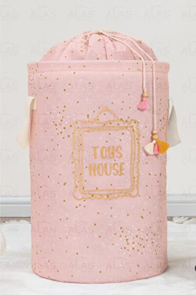 Flosoft Bebek Odası Oyuncak Sepeti Yuvarlak Torbalı