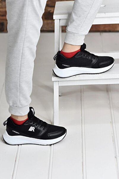 BOUIS Pantofi de alergare confortabili, negru, alb, de damă, cu plasă, ușoare...