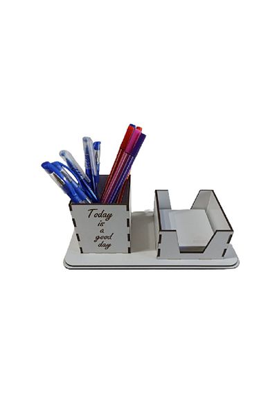 Ağaçistan Desktop Pen Holder Organizer with Notepad