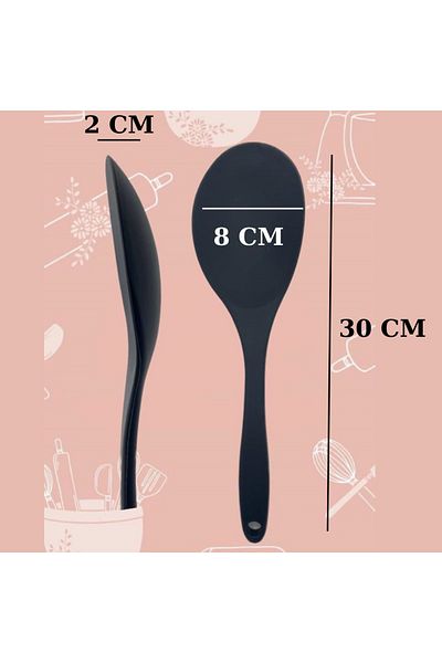 Multiamo Heat Resistant Silicone Large Spoon 30 Cm