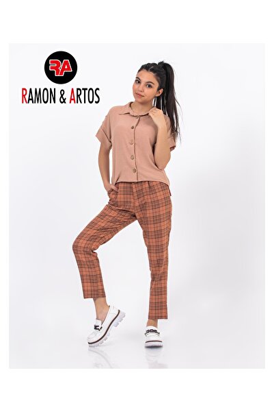 RAMON&ARTOS Шотландська картата тканина для дівчаток з поясом