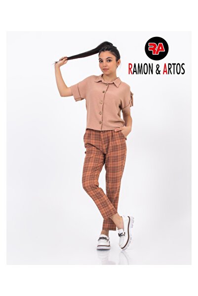 RAMON&ARTOS Шотландська картата тканина для дівчаток з поясом