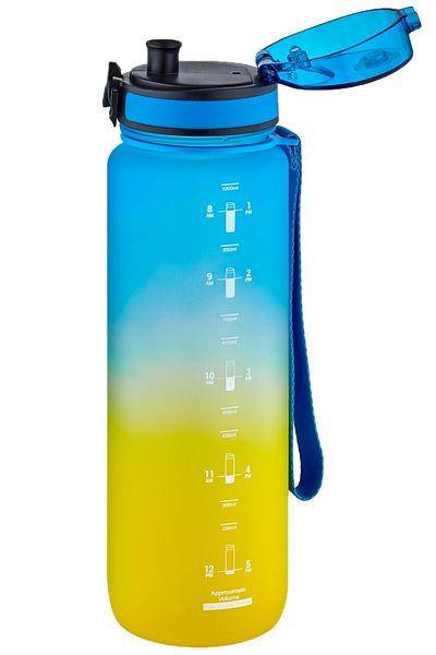 Uzspace 1000ml Large Size Double Color Softtouch Ff Collection Tritan Water Bottle