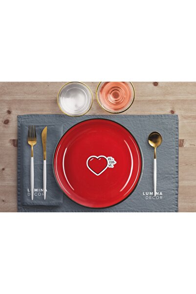 Paşabahçe Hisli Şeyler Kalp Tabak