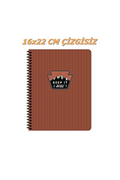 KESKİN COLOR 16x22 cm Bez obloge 80 listova Kartonska korica za spajanje sa p...