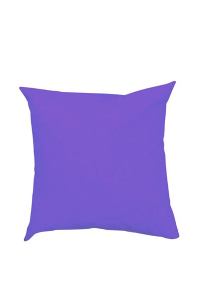Elyaf Sepeti Waterproof Cushion Pouf Cushion Floor Cushion Chair Cushion -50x50 Lilac