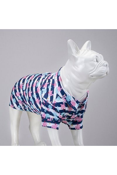Lindodogs Flamingo Small and Medium Breed Dog Shirt