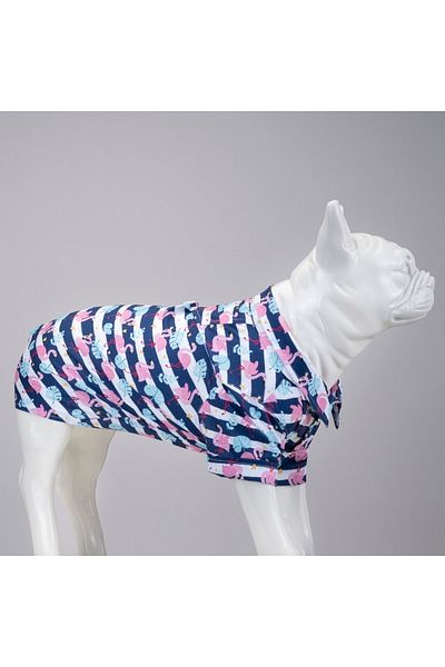 Lindodogs Flamingo Small and Medium Breed Dog Shirt