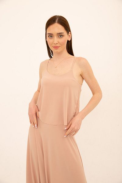 Laranor Κρεμ ρυθμιζόμενη μπλούζα με λουράκι
