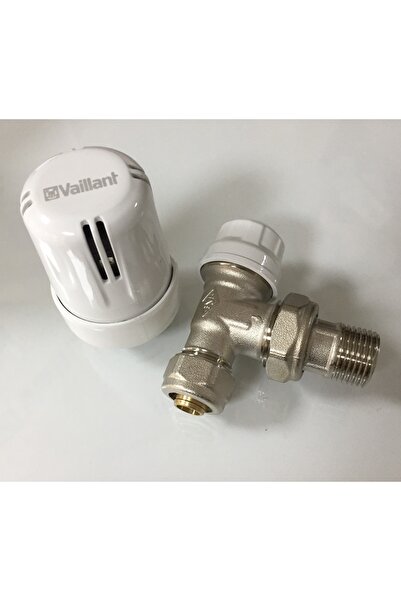 Vaillant Pex Bağlantılı Köşe Termostatik Vana Sadece Kılıflı Boruyla Uyumludur