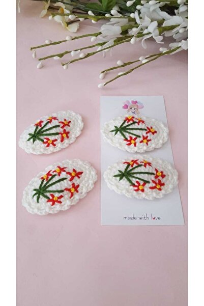 Kadın Girişimciler Atölyesi Cataramă cu snap din 4 piese brodate roșu