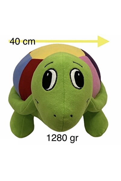 Shem Renkli Tosbik Sevimli Dev Boy Kaplumbağa Peluş 70 Cm