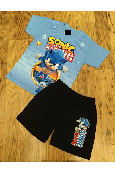 YDBKStore Boy (3-8 Years) Hedgehog Digital Printed Shorts/T-Shirt Set